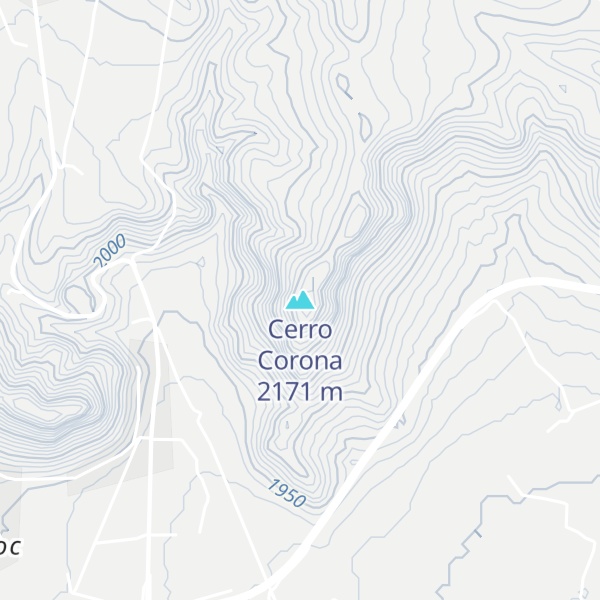 Map of Cerro Corona