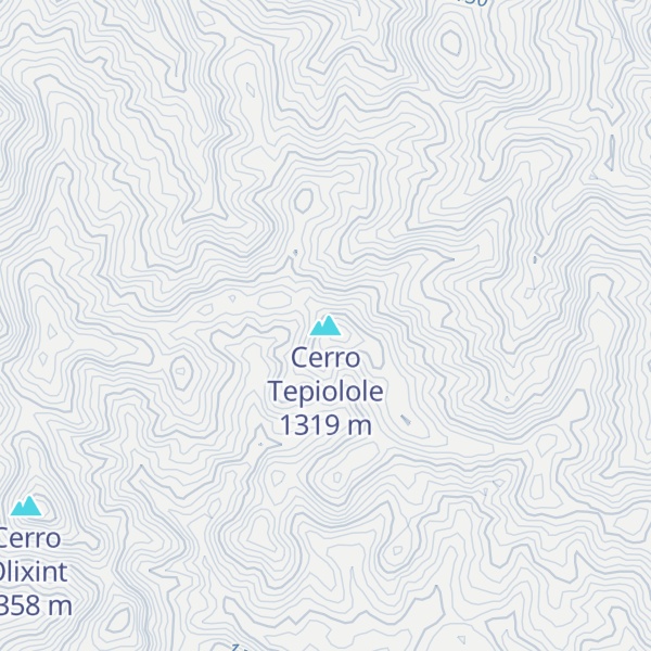Map of Cerro Tepiolole