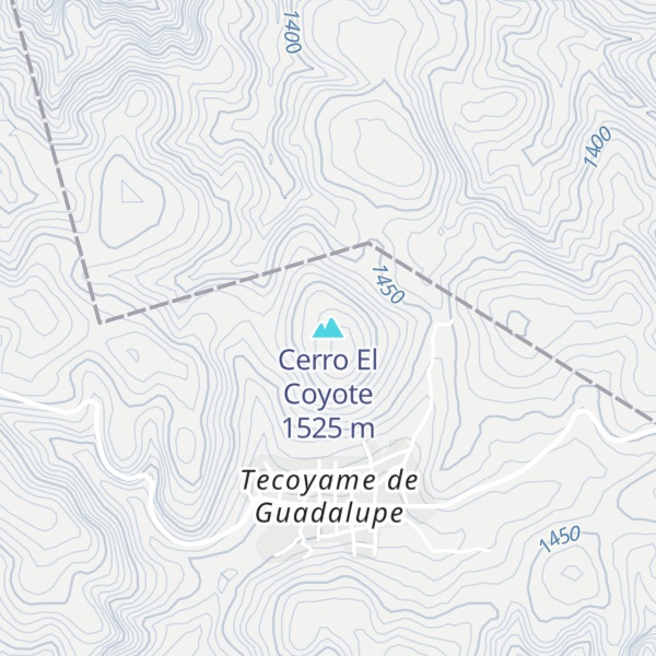 Map of Cerro El Coyote