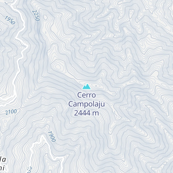 Map of Cerro Campolaju