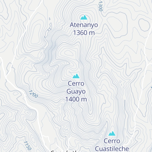 Map of Cerro Guayo