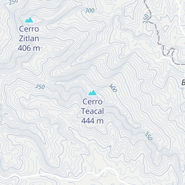 Map of Cerro Teacal