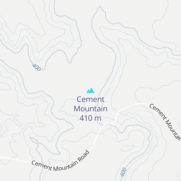Map of Cement Mountain