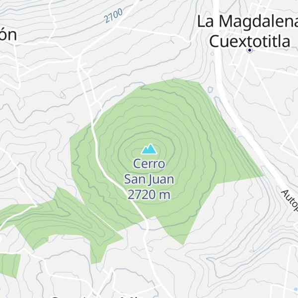Map of Cerro San Juan