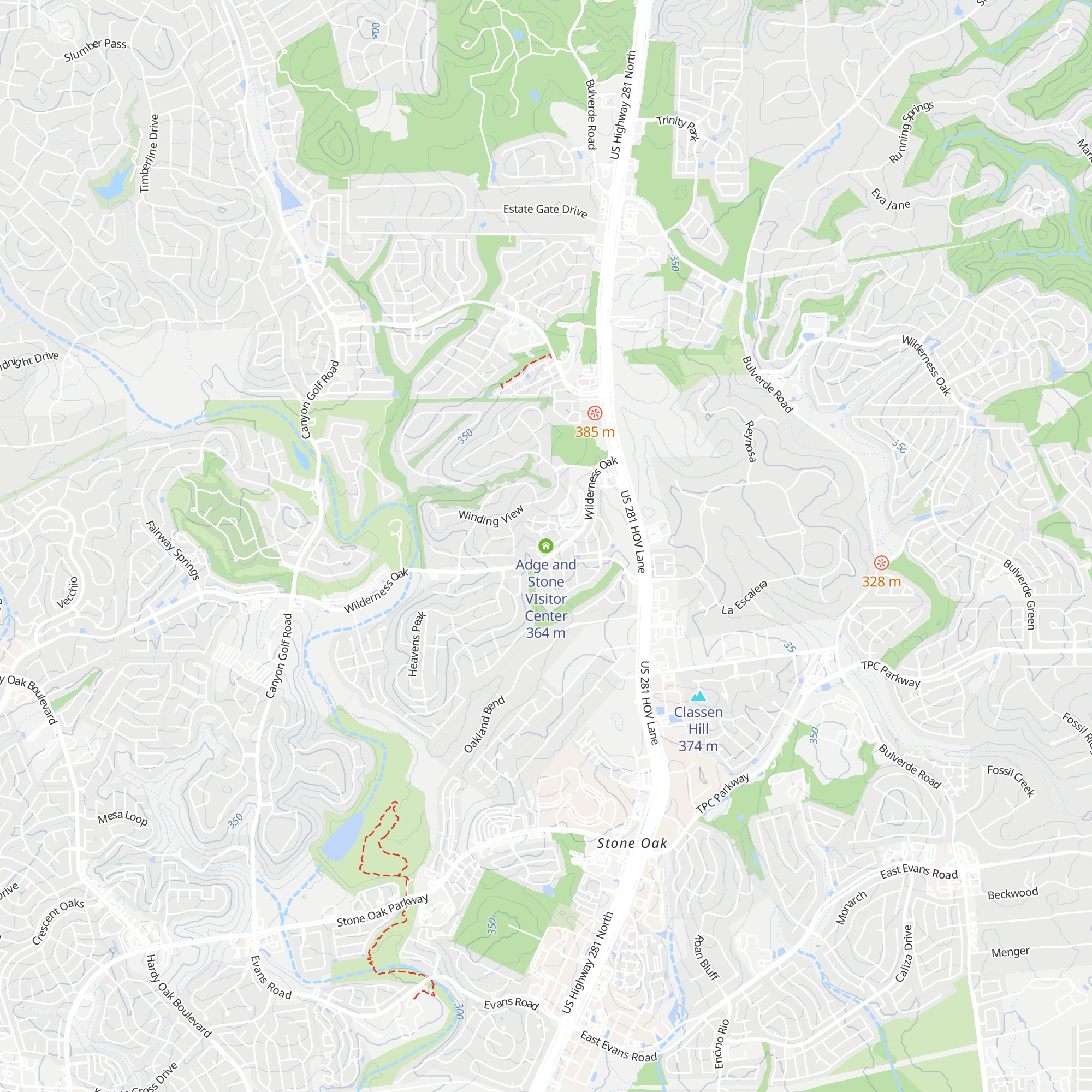 Adge and Stone VIsitor Center map