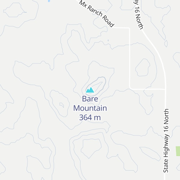 Map of Bare Mountain