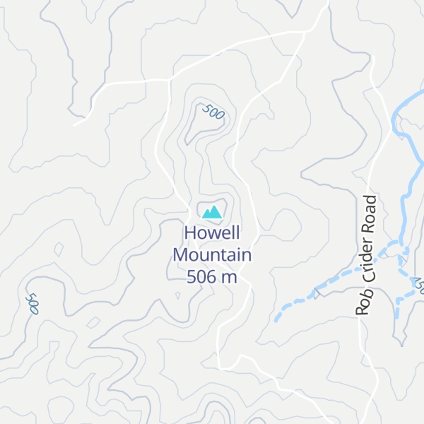 Map of Howell Mountain