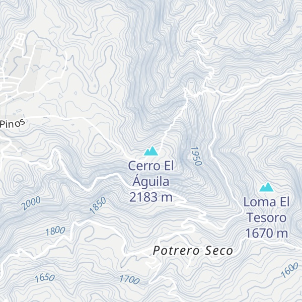 Map of Cerro El Águila