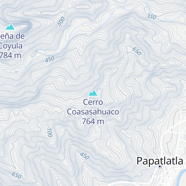 Map of Cerro Coasasahuaco