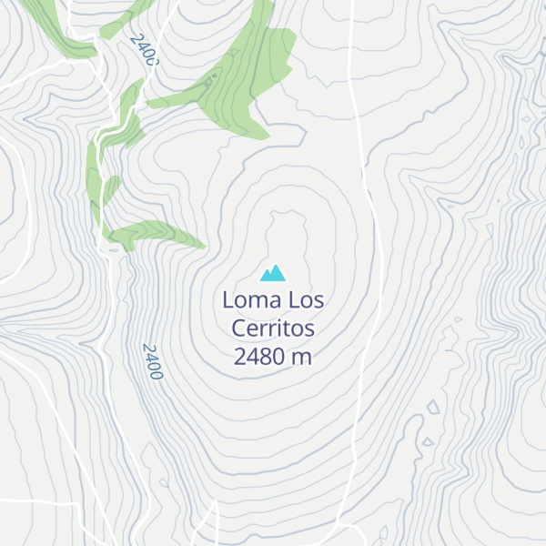 Map of Loma Los Cerritos