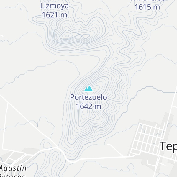 Map of Portezuelo