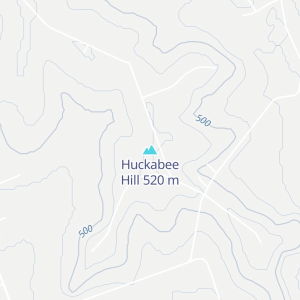 Map of Huckabee Hill