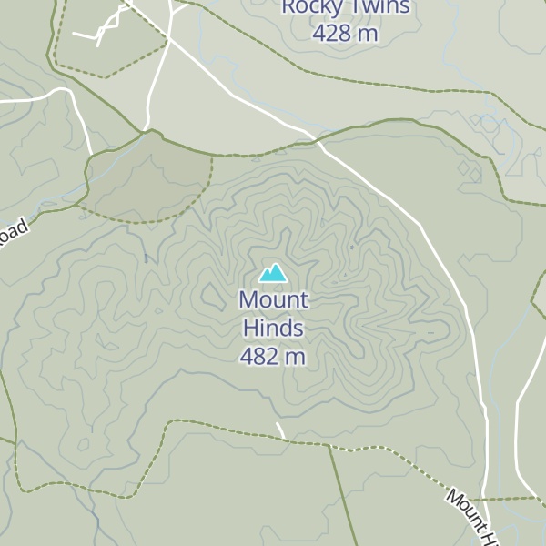 Map of Mount Hinds