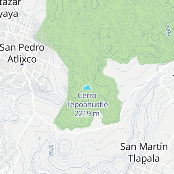 Map of Cerro Tepoahustle