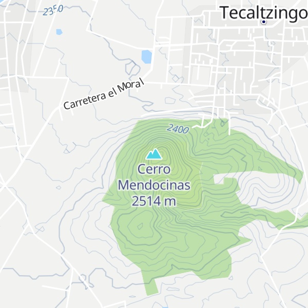 Map of Cerro Mendocinas