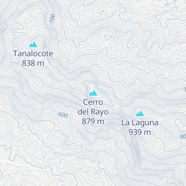 Map of Cerro del Rayo
