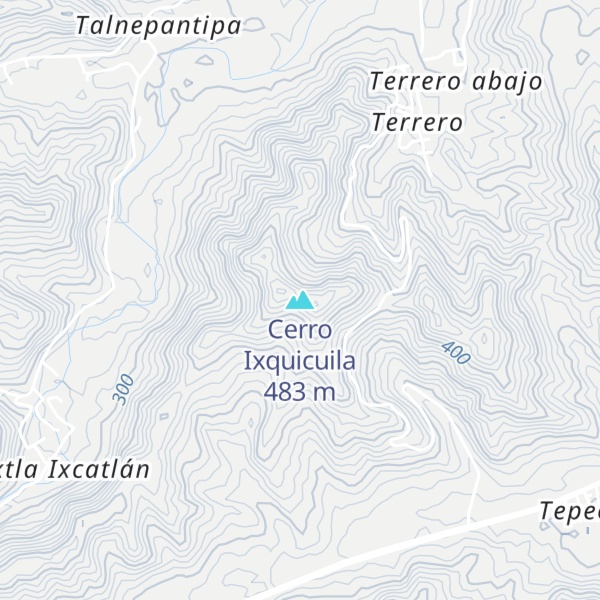Map of Cerro Ixquicuila