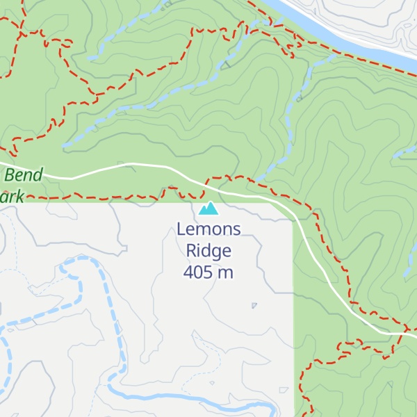 Map of Lemons Ridge