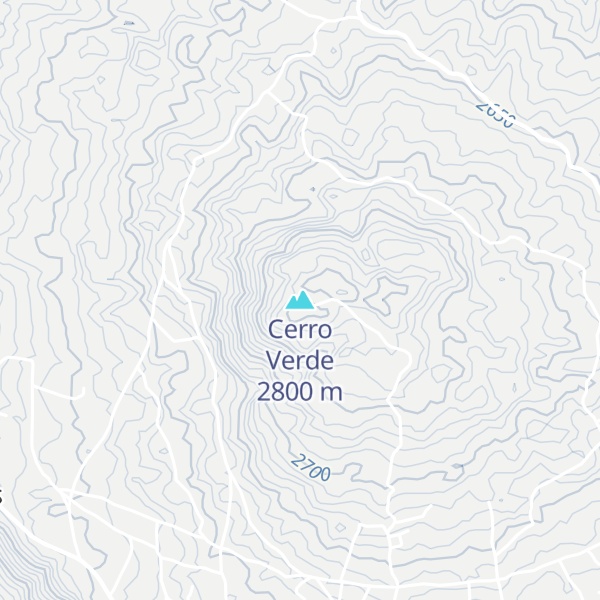 Map of Cerro Verde
