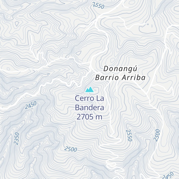 Map of Cerro La Bandera