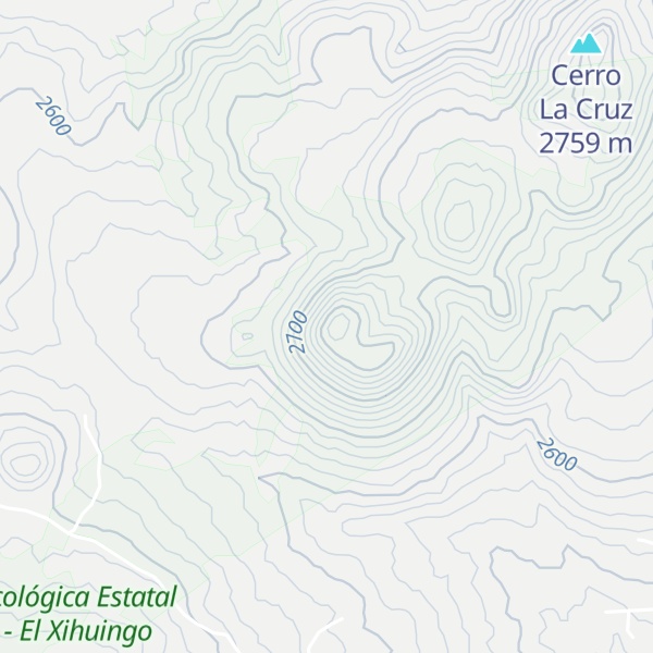 Map of Cerro La Leona