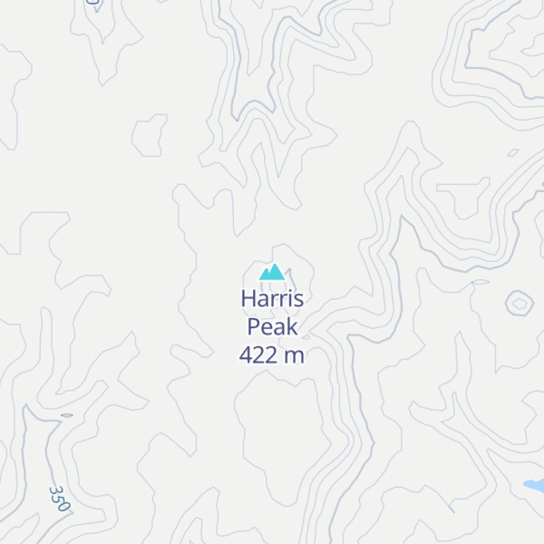 Map of Harris Peak