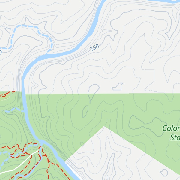 Map of Old Letdown Point