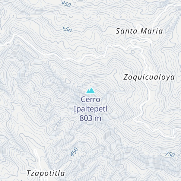 Map of Cerro Ipaltepetl