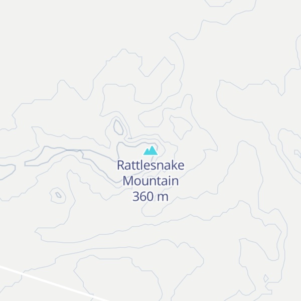 Map of Rattlesnake Mountain