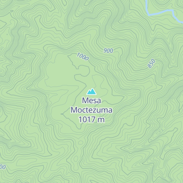 Map of Mesa Moctezuma