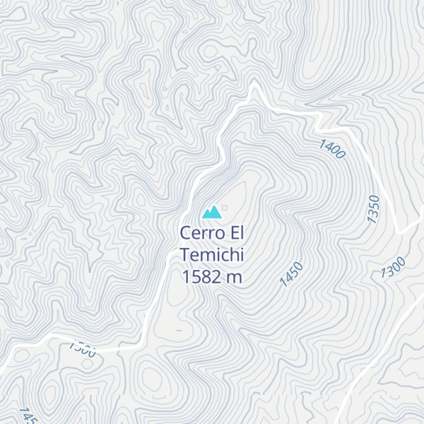 Map of Cerro El Temichi