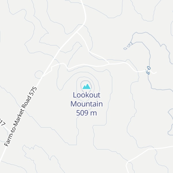Map of Lookout Mountain