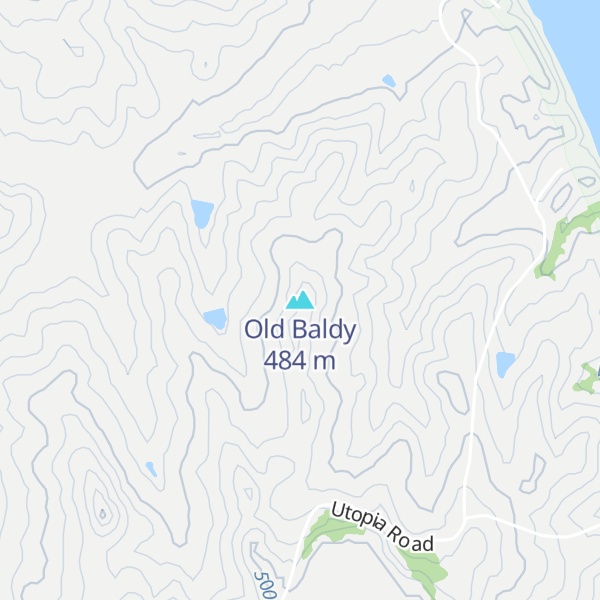 Map of Old Baldy