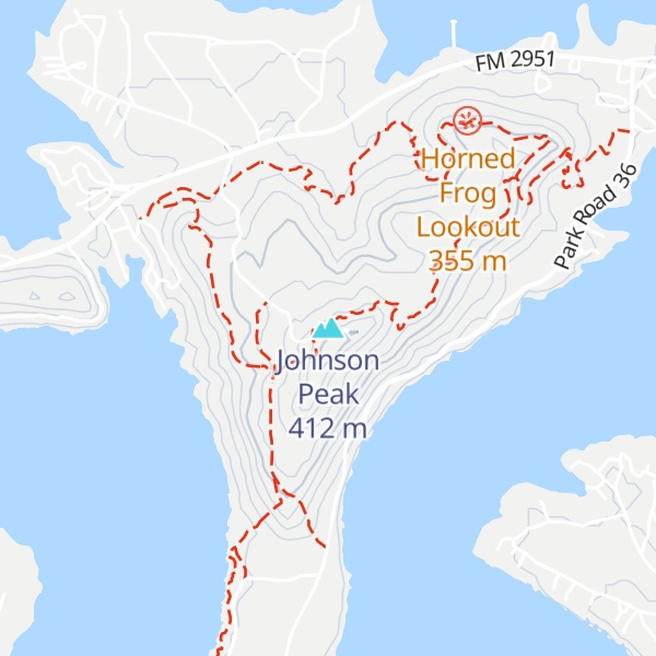 Map of Johnson Peak