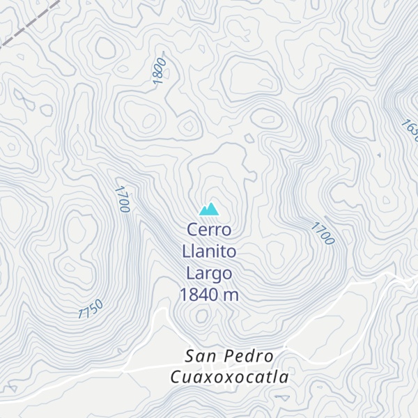 Map of Cerro Llanito Largo