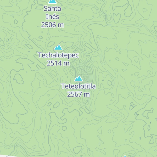 Map of Teteolotitla