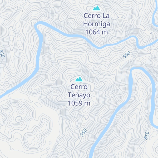 Map of Cerro Tenayo