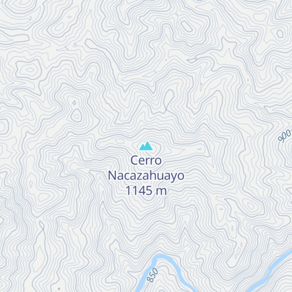 Map of Cerro Nacazahuayo