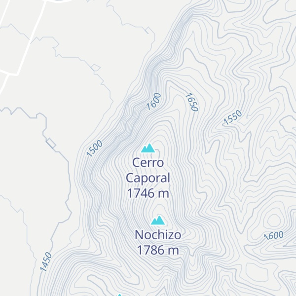 Map of Cerro Caporal