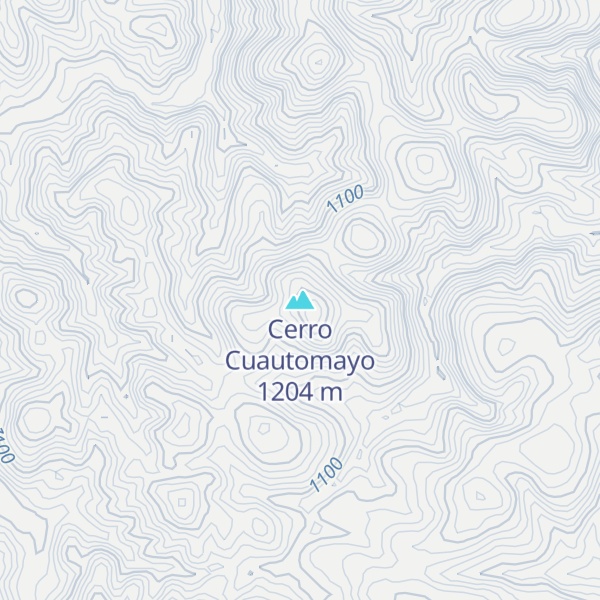Map of Cerro Cuautomayo