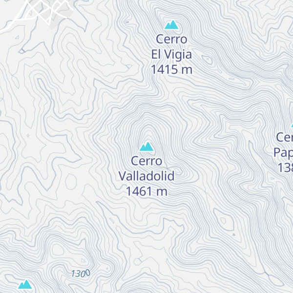 Map of Cerro Valladolid