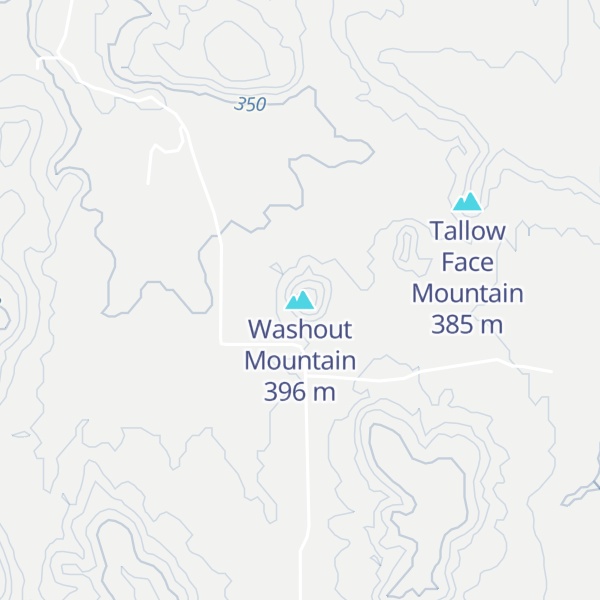 Map of Washout Mountain
