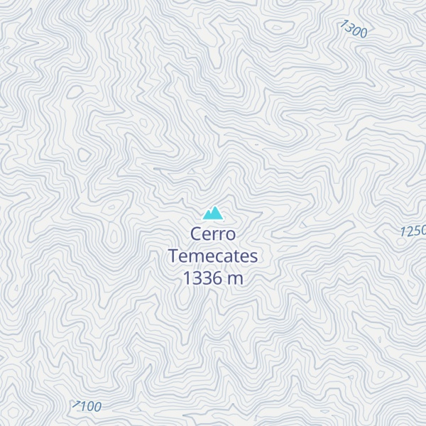 Map of Cerro Temecates