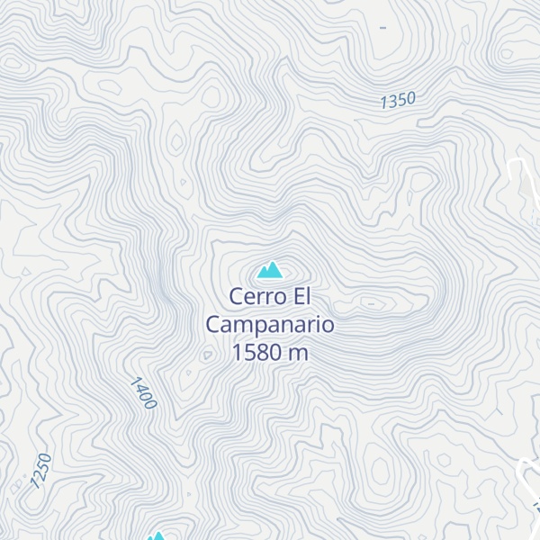 Map of Cerro El Campanario