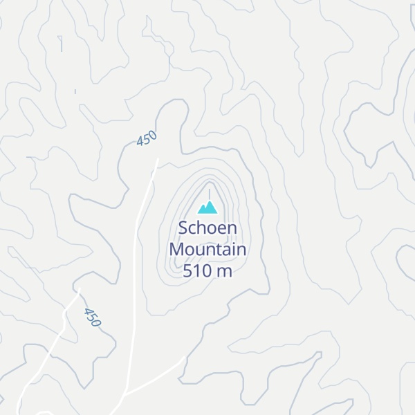 Map of Schoen Mountain
