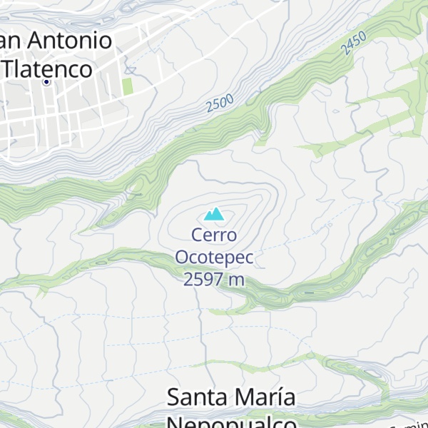 Map of Cerro Ocotepec
