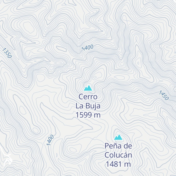 Map of Cerro La Buja