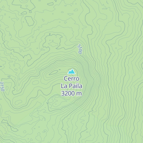Map of Cerro La Paila