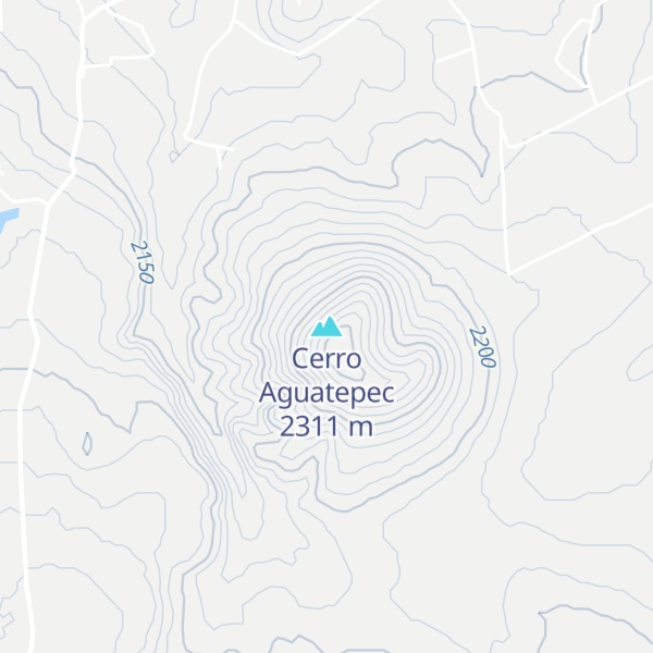 Map of Cerro Aguatepec