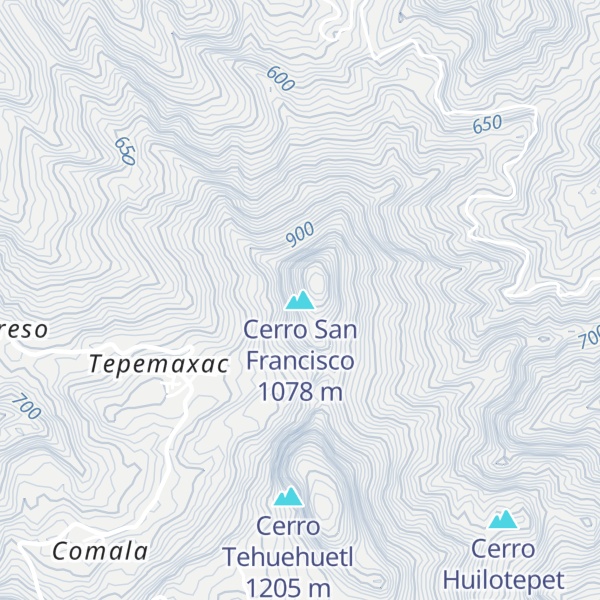 Map of Cerro San Francisco